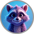 Raccoon Character Avatar